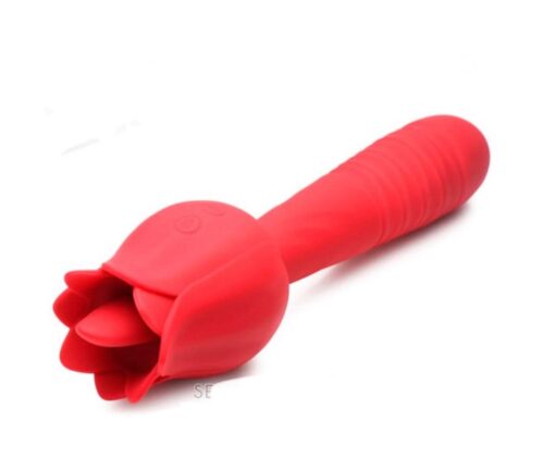 Vibrador con rosa estimuladora